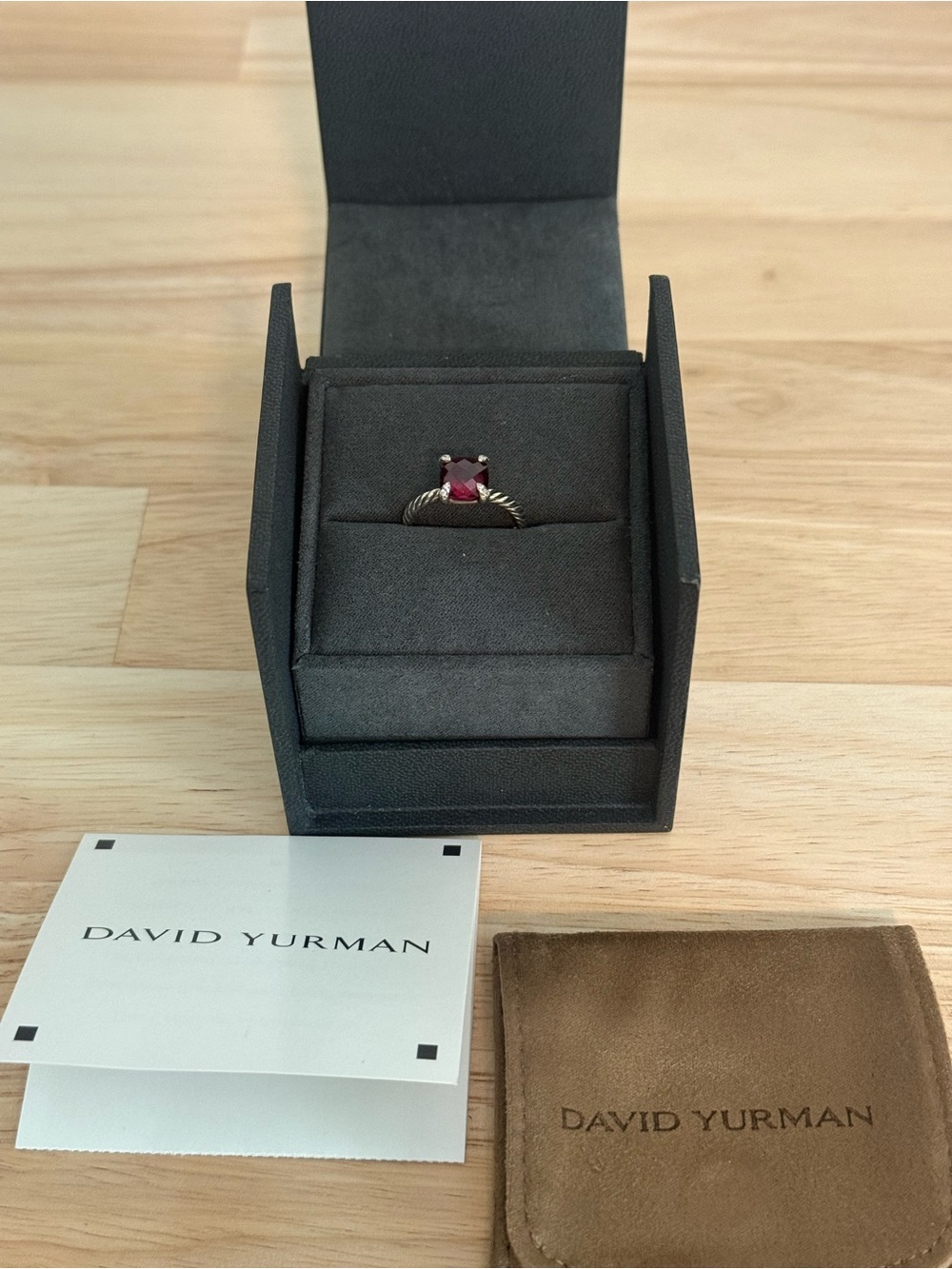 David Yurman CHATELAINE® RING
Sterling Silver with Rhodolite Garnet